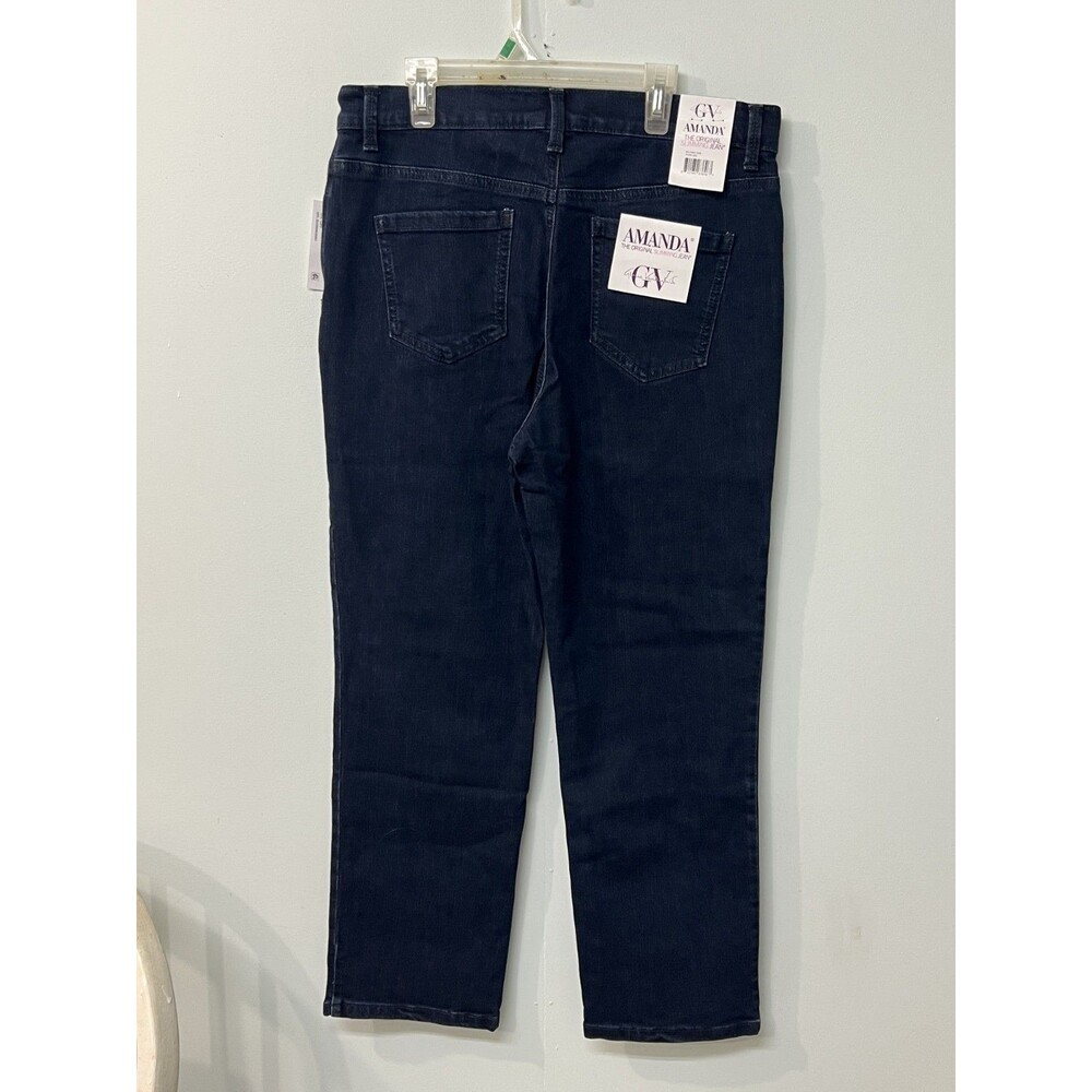 Gloria Vanderbilt Amanda Jeans NWT Women’s Portland Dark Wash Slimming GV 12 - Picture 2 of 7